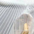 100% Polyester Woven White Chiffon Crepe Pleated Fabric